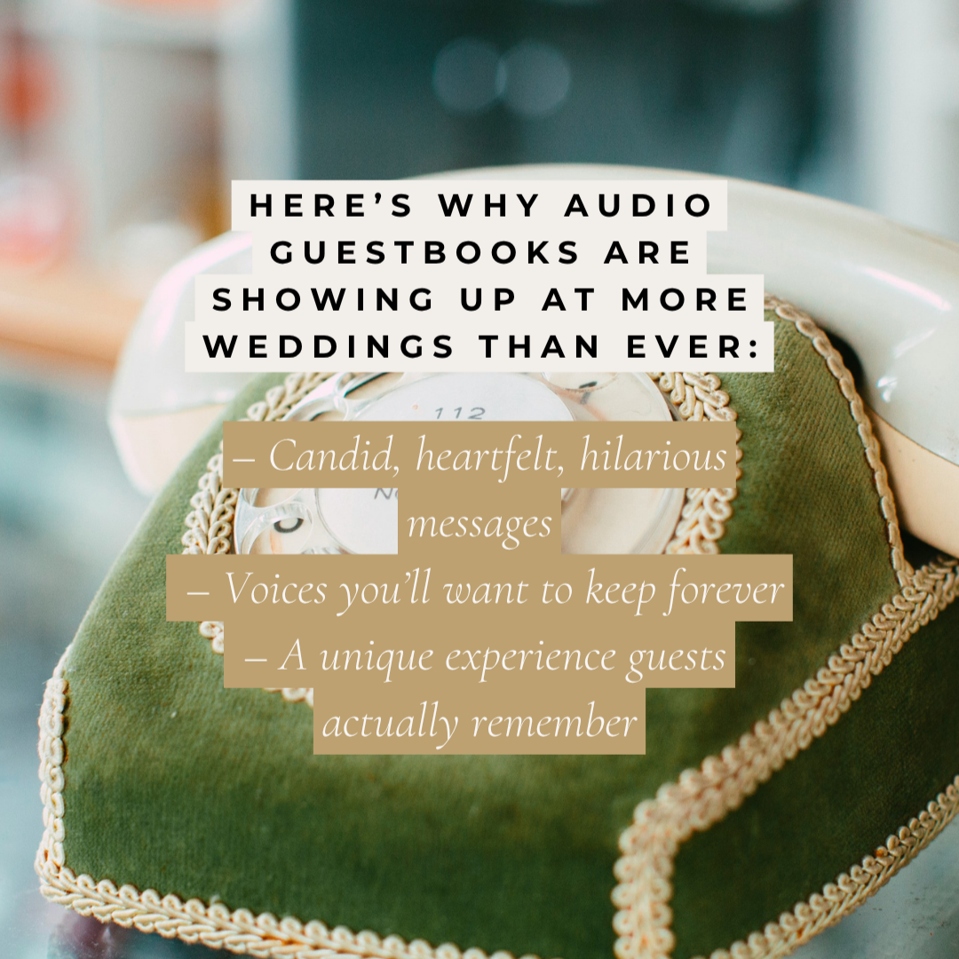 Audio Guestbook Wedding Sign Template (3 Styles Included)