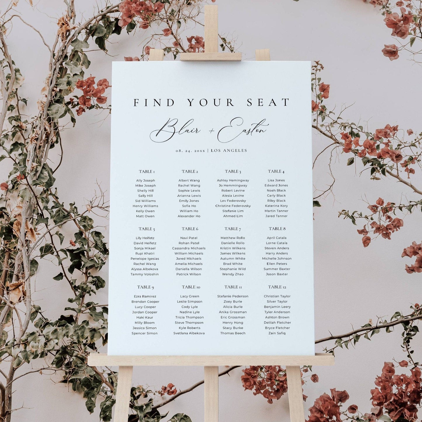 Ultimate Luxury Wedding Stationery & Reception Signage Bundle - Blair