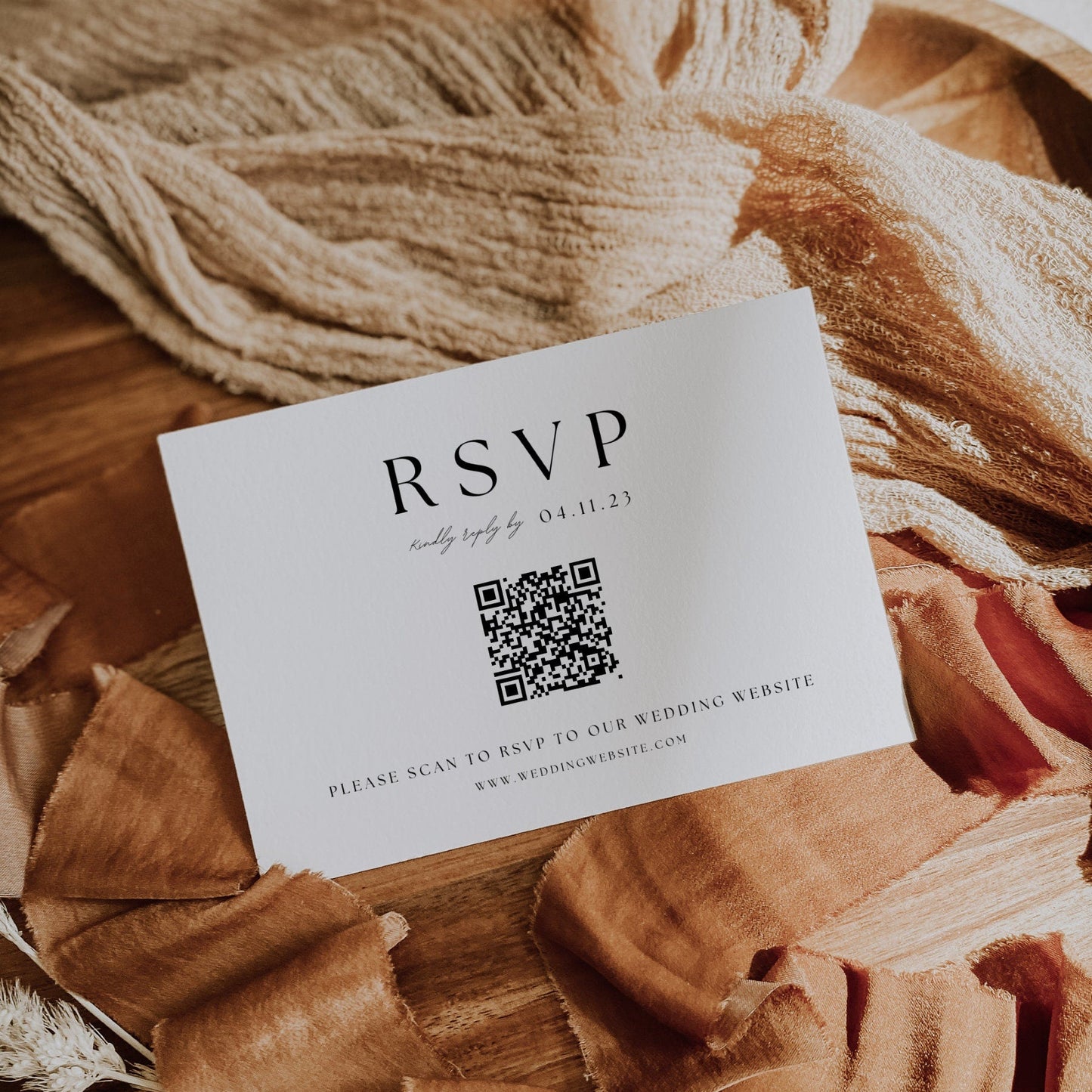 Minimalist Wedding Invite Suite Template - Sophie