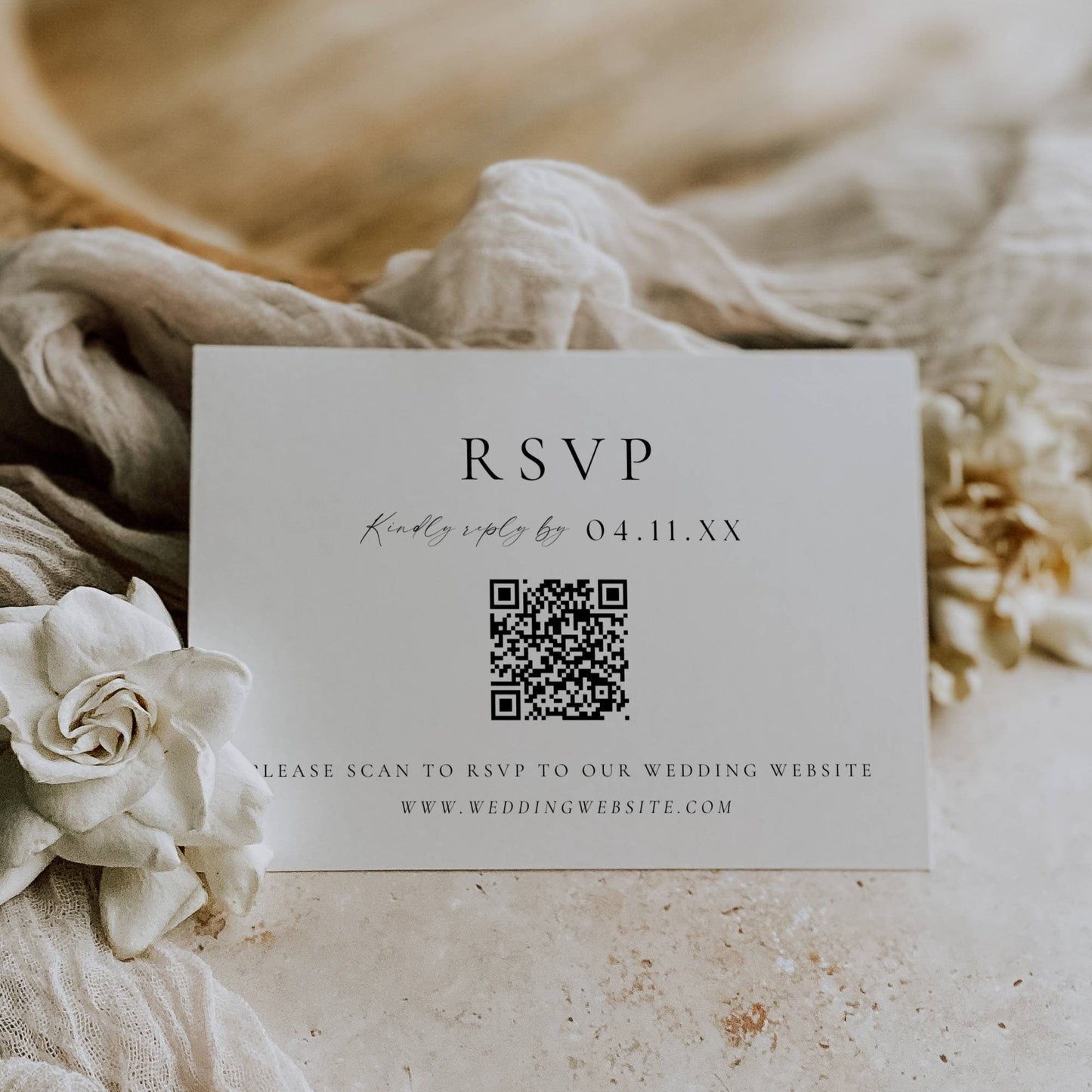 Modern Wedding Invitation Suite Template - Elianna