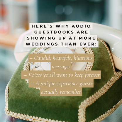 Audio Guestbook Wedding Sign Template (3 Styles Included)