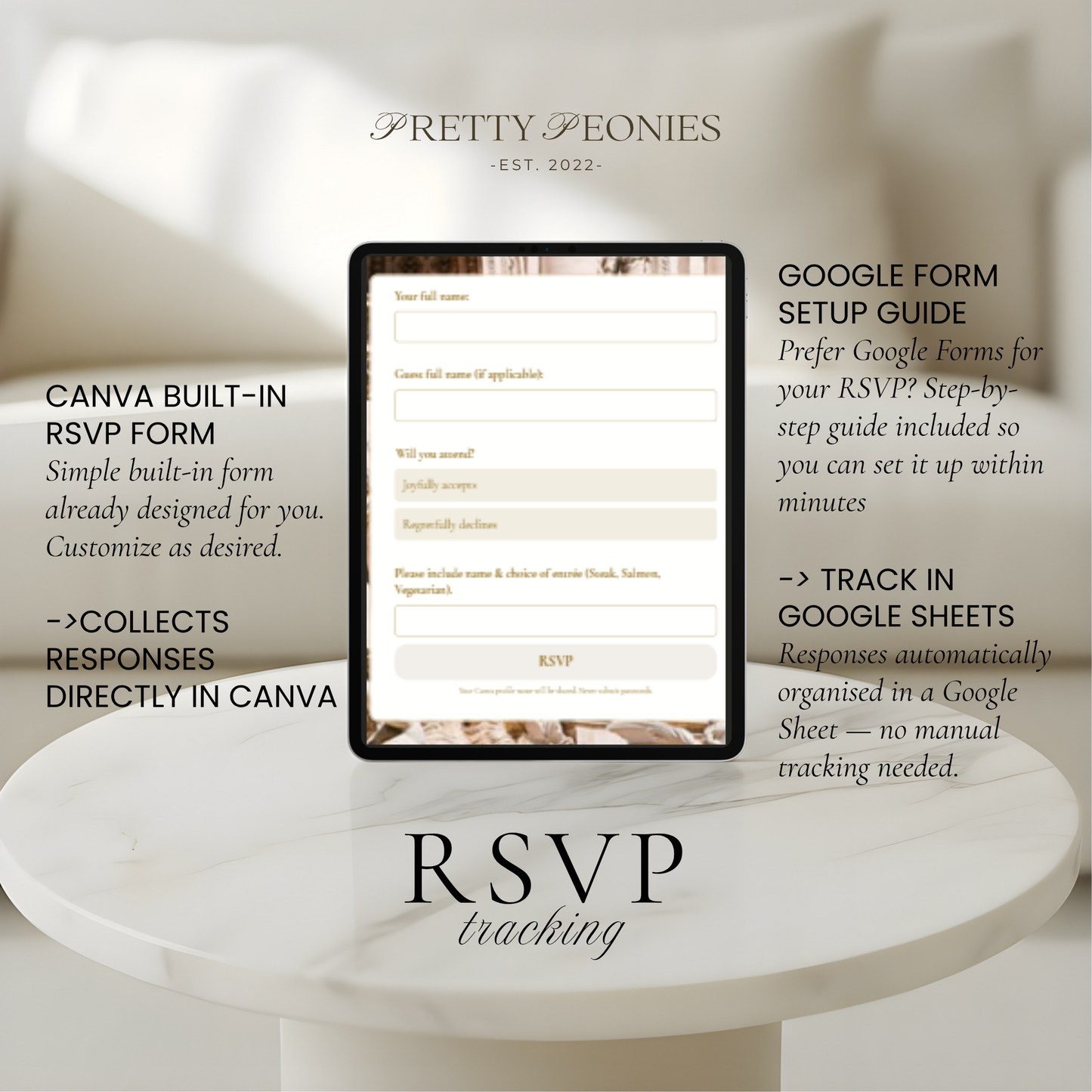 Wedding Website Template Canva | Elegant Italy Destination Theme - Amelia