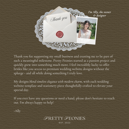 Essential Sage Green Striped Wedding Stationery & Reception Template Bundle - Daisy