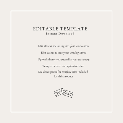 Alphabetical Wedding Seating Chart Template - Blair