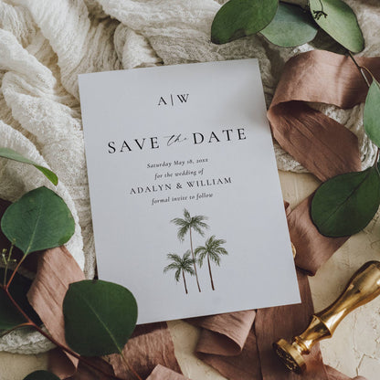 Mexico Destination Wedding Save the Date Template - Adalyn