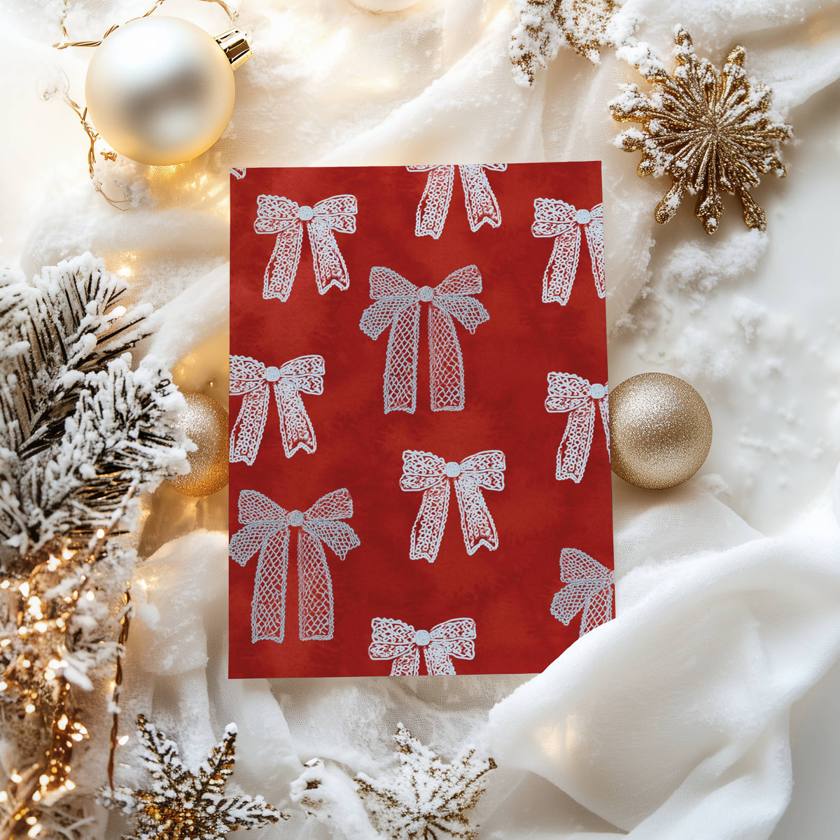 Mistletoe First Christmas Married Photo Newlywed Christmas Card Template 5x7