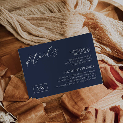 Small Terracotta and Navy Wildflower Wedding Reception Bundle - Amelia