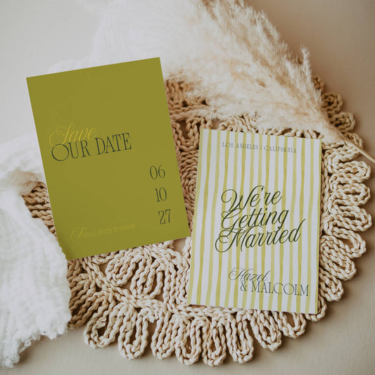 Island Citrus Save The Date Card 5x7" - Hazel