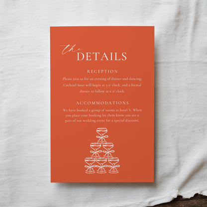 Verona Sunset Wedding Invitation Suite Template - Everlie