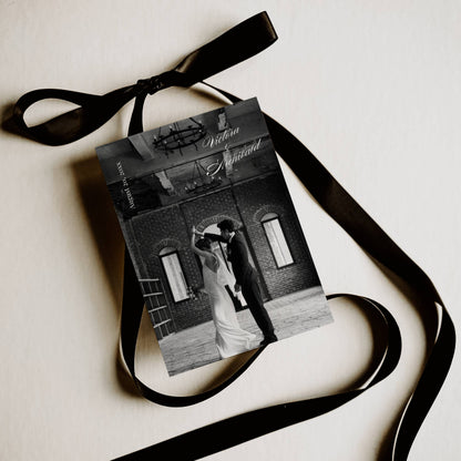 Modern "Old Money" Save The Date with Photo 5x7" - Victoria