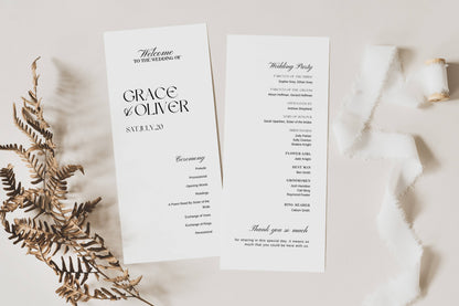 Large Modern Wedding Stationery & Reception Bundle - Grace