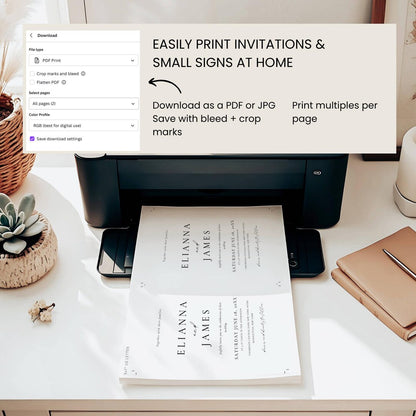 Sloane Collection wedding weekend itinerary card