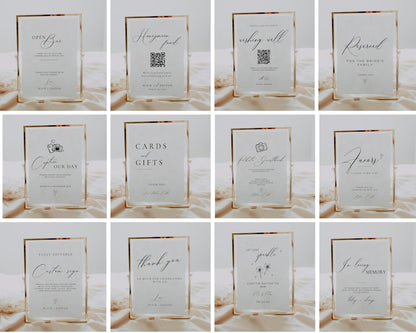 Deluxe Modern Wedding Stationery & Reception Signage Bundle - Blair, styled photo 4