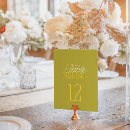 Island Citrus table number styled shot