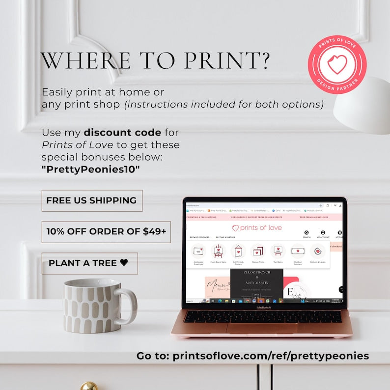 Where to print guide featuring the Prints of Love discount code