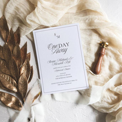 Rehearsal invitation additional styled view