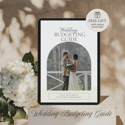 Old Money wedding details card template with matching serif script typography - 5x3.5", double-sided
