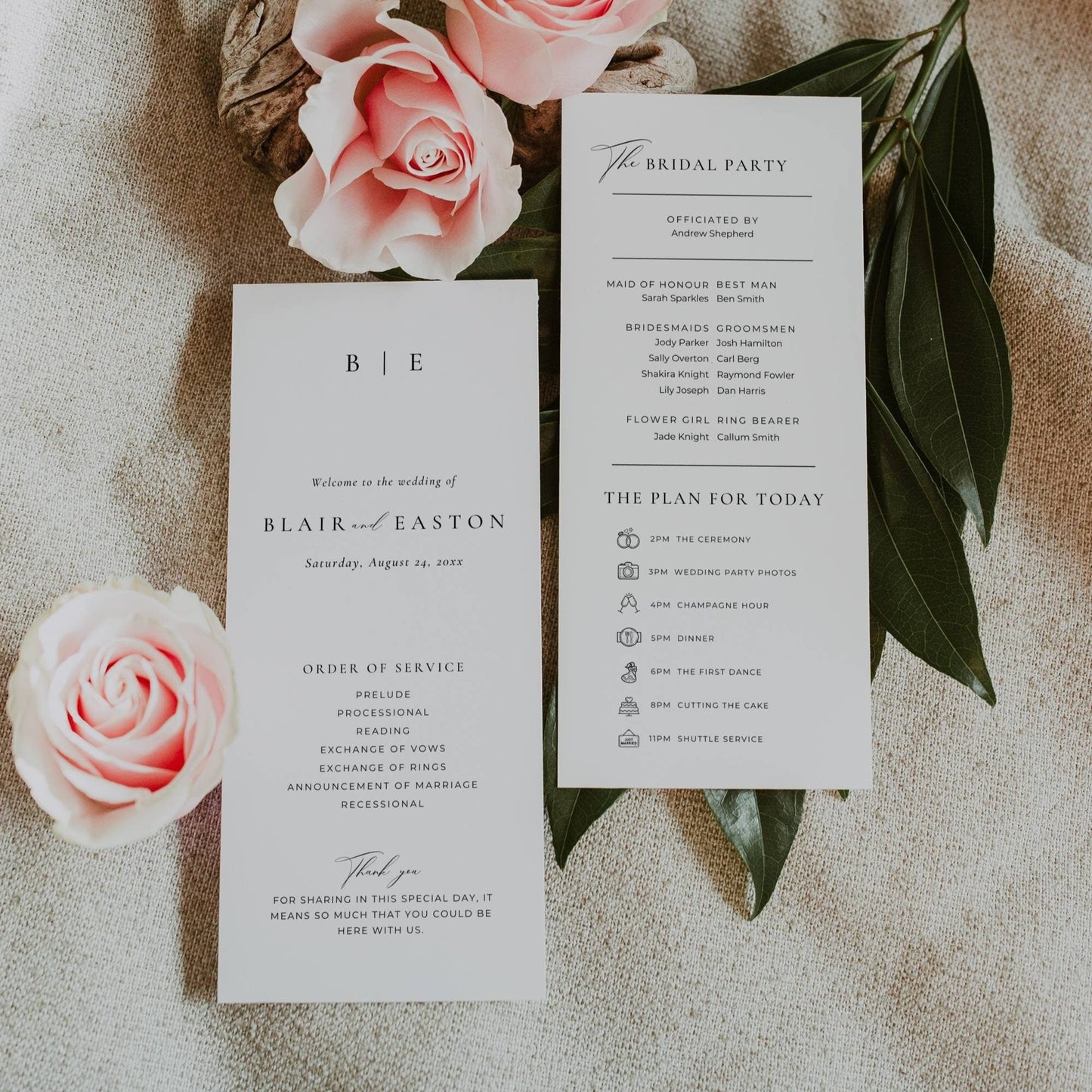 Ultimate Luxury Wedding Stationery & Reception Bundle -Blair