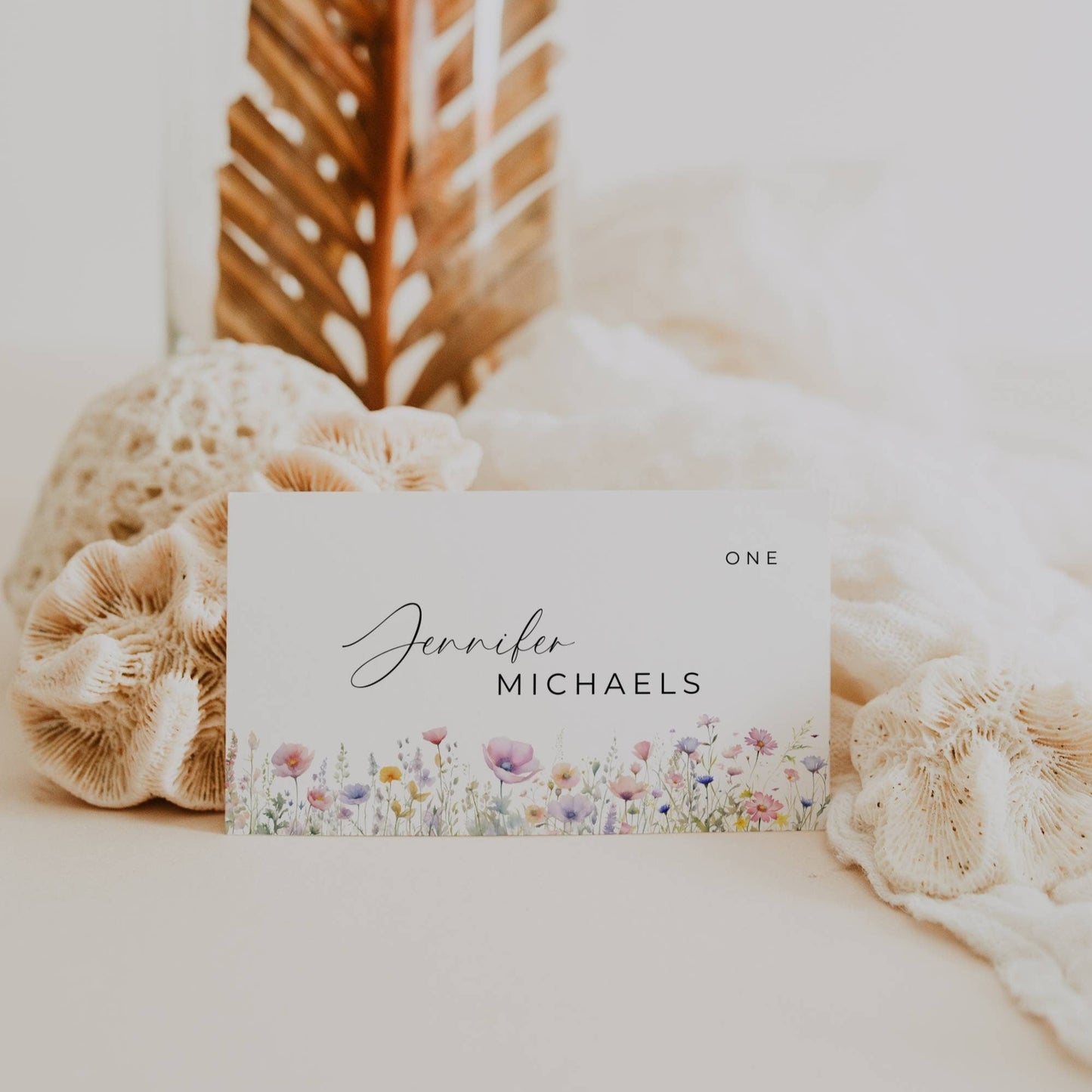 Small Wildflower Wedding Stationery & Reception Bundle - Aria