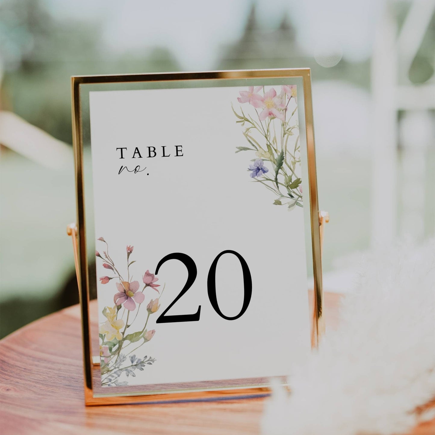 Small Wildflower Wedding Stationery & Reception Bundle - Aria