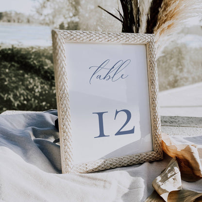 Small Dusty Blue Wedding Stationery & Reception Bundle -Katie