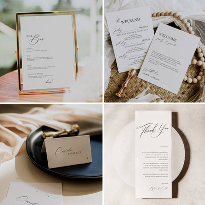 Ultimate Luxury Wedding Stationery & Reception Bundle -Blair