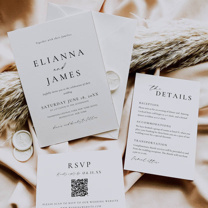 Large Luxury Wedding Stationery & Reception Bundle -Elianna