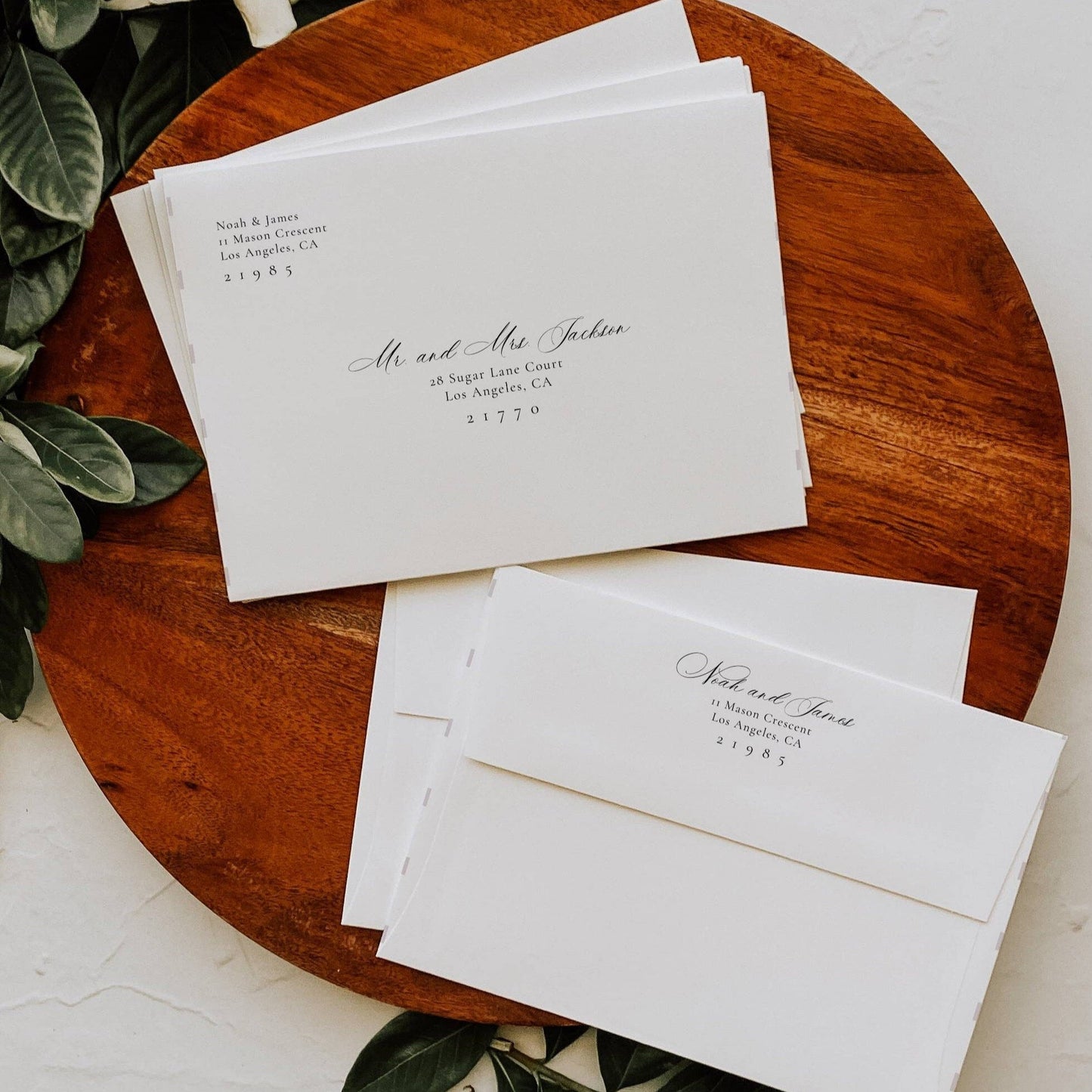 Luxury Calligraphy Envelope Address Label