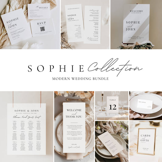 Large Wedding Stationery & Reception Bundle -Sophie