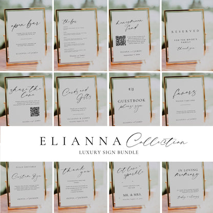 Ultimate Luxury Wedding Stationery & Reception Bundle -Elianna