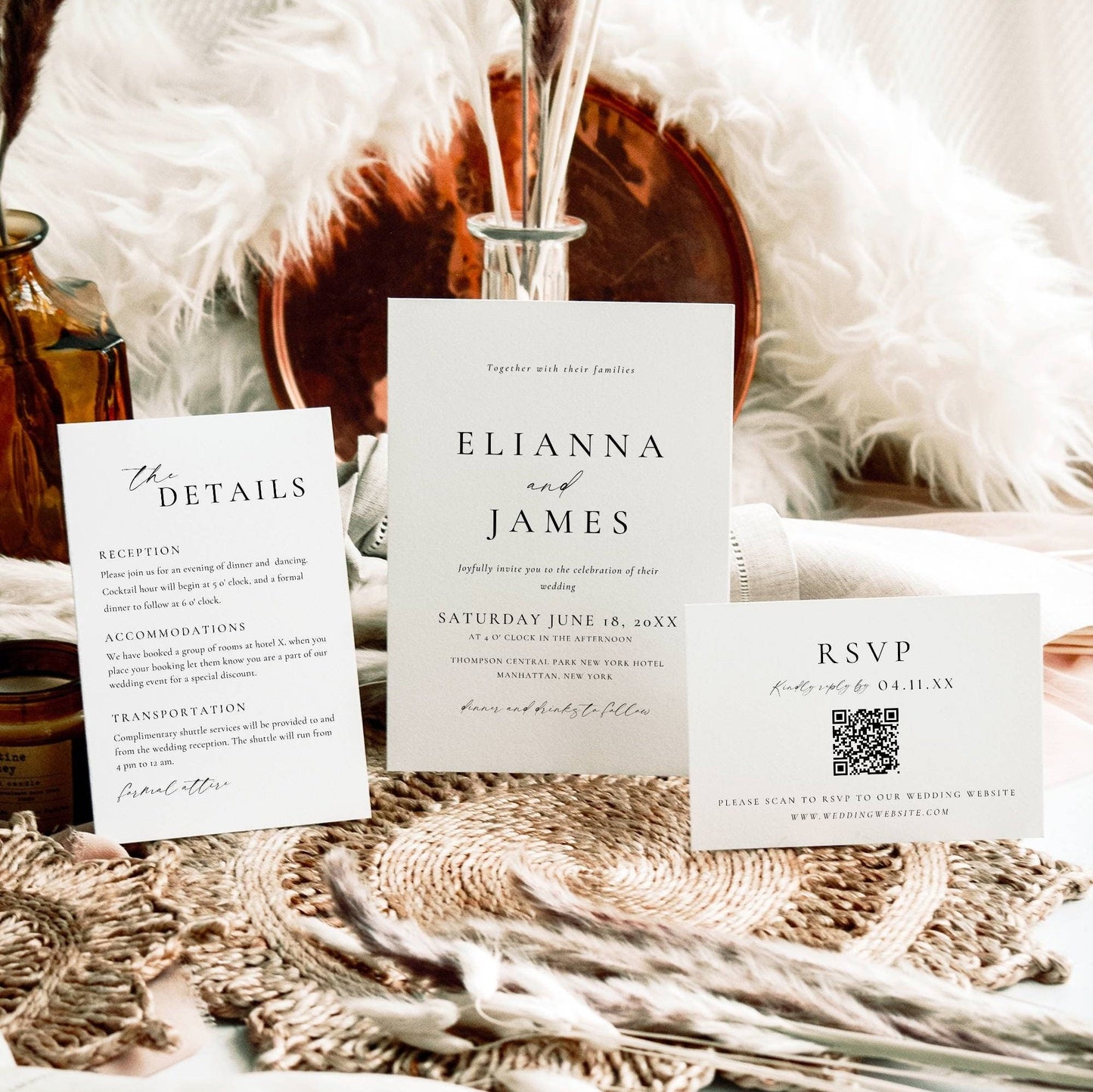 Ultimate Luxury Wedding Stationery & Reception Bundle -Elianna